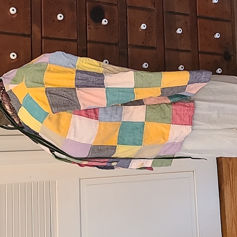 Orvis Multicolor Patchwork Quilt Cherboard Patter… - image 3